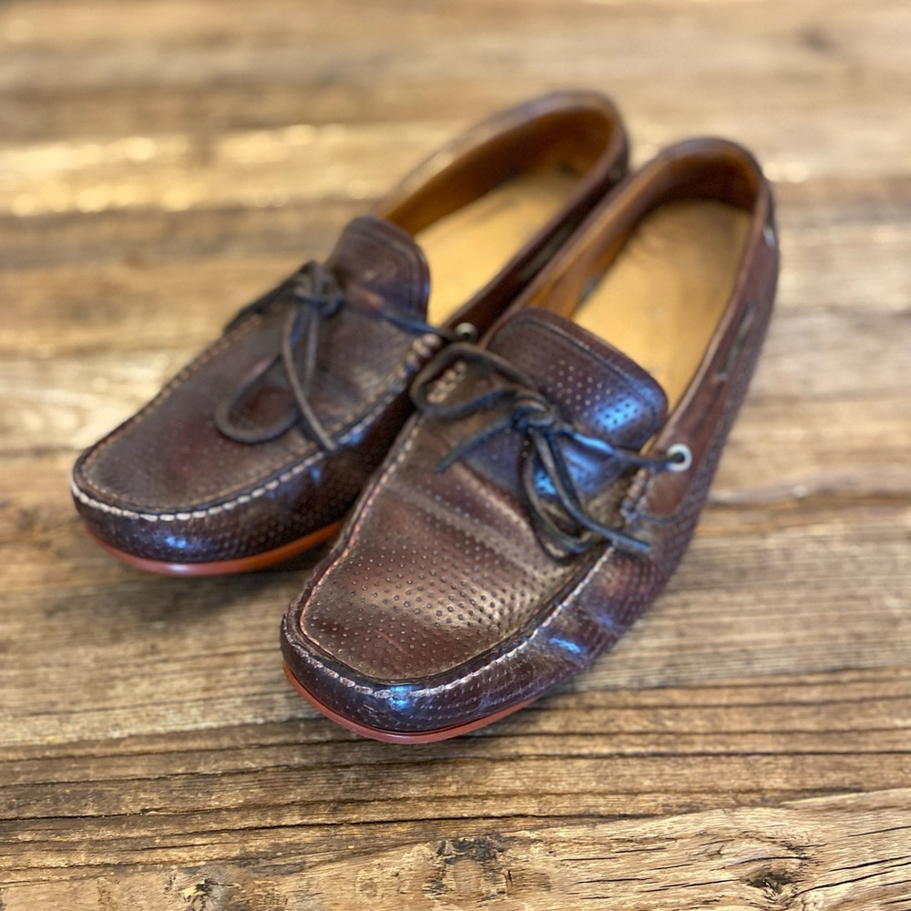 Santoni mens Italian loafers size 12.